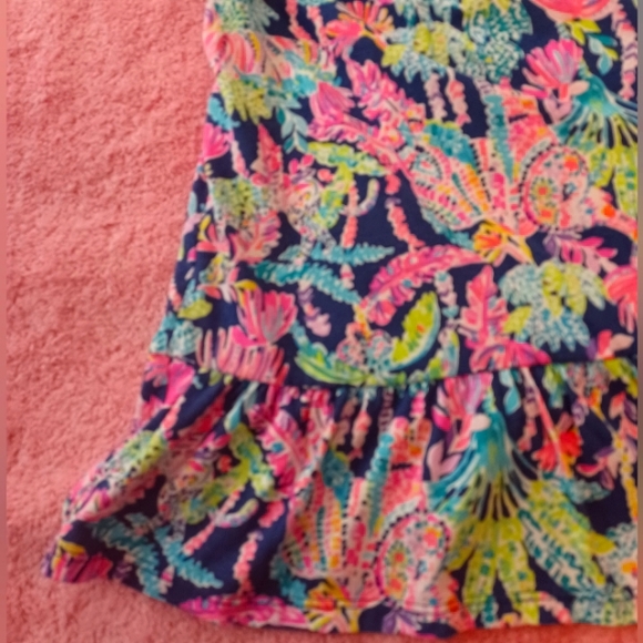 LILLY PULITZER TOP PEPLUM SHIRT BLOUSE EXCELLENT CONDITION - Picture 5 of 12